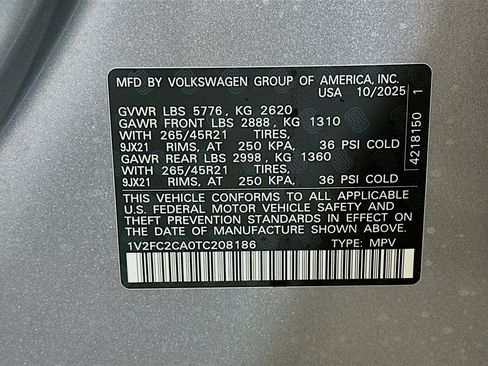 New 2026 Volkswagen Atlas Cross Sport SEL Premium R-Line AWD/4WD image 34