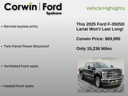 Certified 2025 Ford F350 Lariat w/ Camper Package AWD/4WD image 13