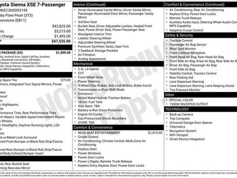 Used 2022 Toyota Sienna XSE w/ XSE Plus Package image 1