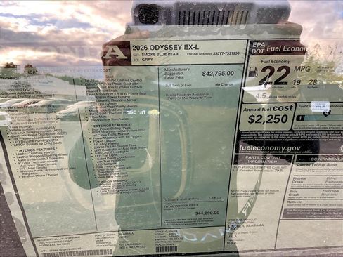 New 2026 Honda Odyssey EX-L image 18