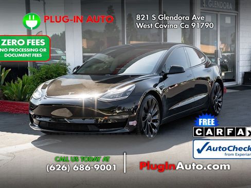 Used 2021 Tesla Model 3 Performance AWD/4WD image 1