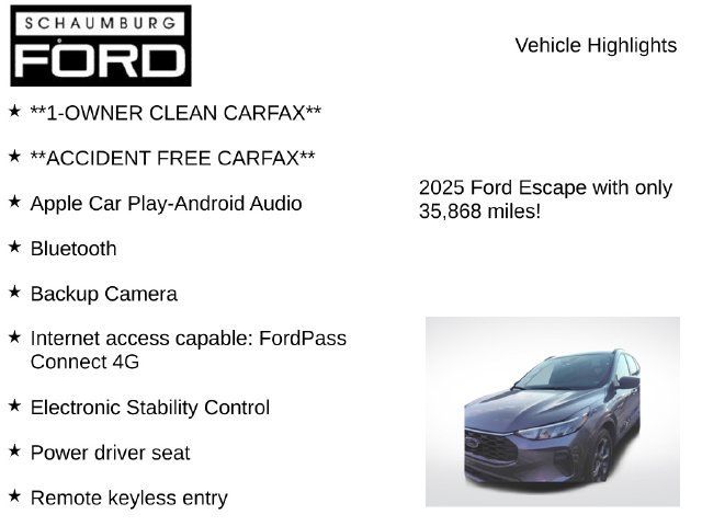 Used 2025 Ford Escape ST-Line Select AWD/4WD image 7
