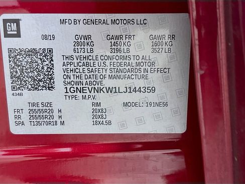Used 2020 Chevrolet Traverse High Country w/ LPO, Floor Liner Package AWD/4WD image 34