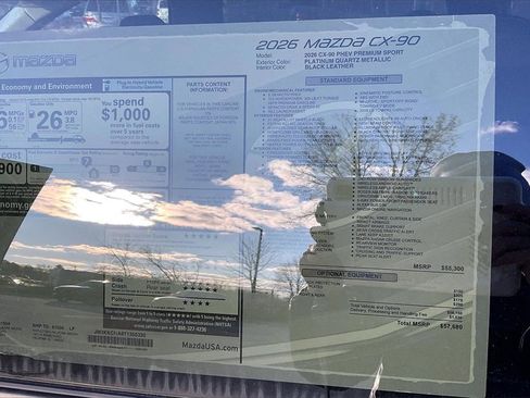 New 2026 MAZDA CX-90 Plug-In Hybrid w/Premium Sport image 14