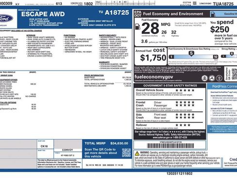 New 2026 Ford Escape Active w/ Cold Weather Package AWD/4WD image 5