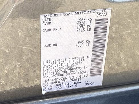 Certified 2024 Nissan Altima 2.5 SV FWD image 34