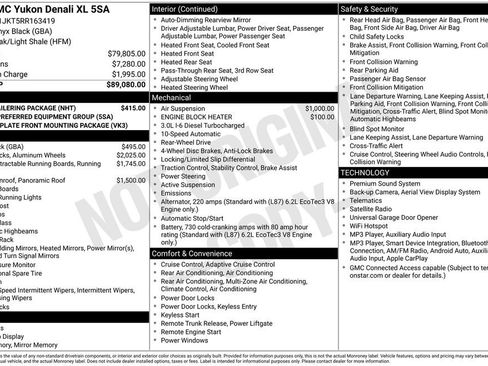 Used 2024 GMC Yukon XL Denali w/ Max Trailering Package RWD image 37