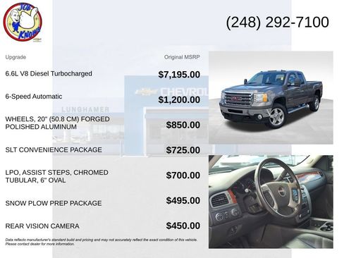 Used 2013 GMC Sierra 2500 SLT w/ SLT Convenience Package AWD/4WD image 5