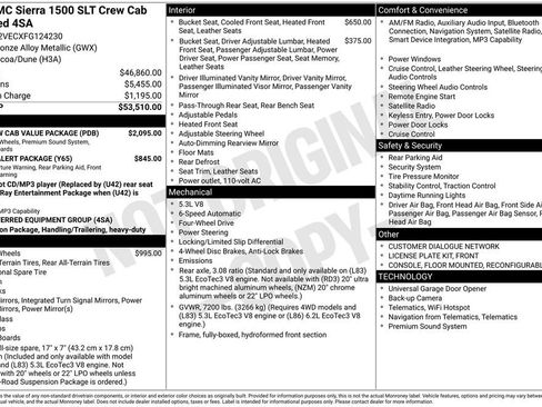 Used 2015 GMC Sierra 1500 SLT w/ SLT Crew Cab Value Package image 4