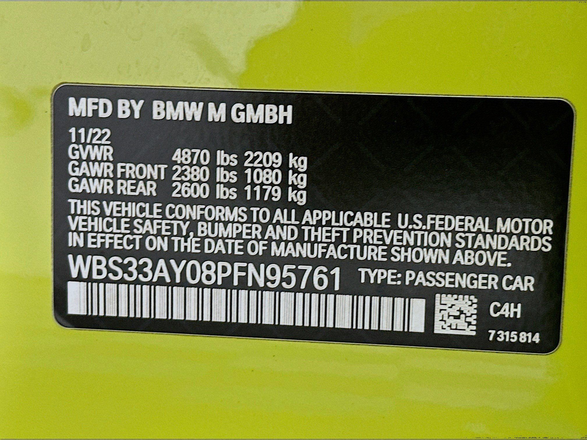 Used 2023 BMW M3 Competition RWD image 35