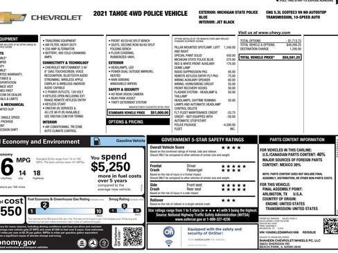 Used 2021 Chevrolet Tahoe 4WD image 38