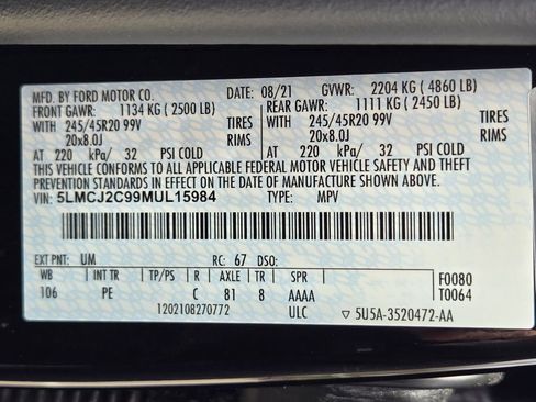 Used 2021 Lincoln Corsair Reserve w/ Elements Package image 32