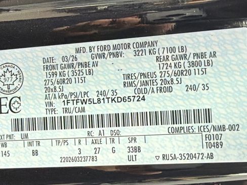 Used 2026 Ford F150 Lariat AWD/4WD image 42