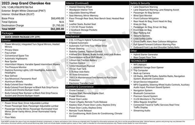 Used 2023 Jeep Grand Cherokee 4WD 4xe image 31