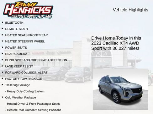 Used 2023 Cadillac XT4 Sport w/ Trailering Package AWD/4WD image 4