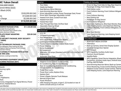 Used 2024 GMC Yukon Denali w/ Denali Reserve Package AWD/4WD image 44