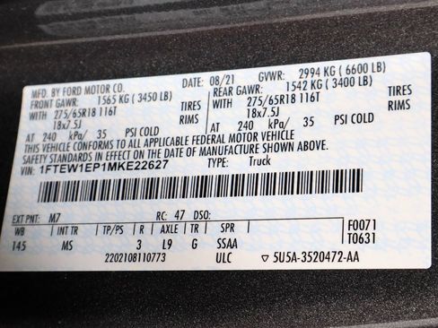 Certified 2021 Ford F150 XLT w/ Equipment Group 302A High image 32