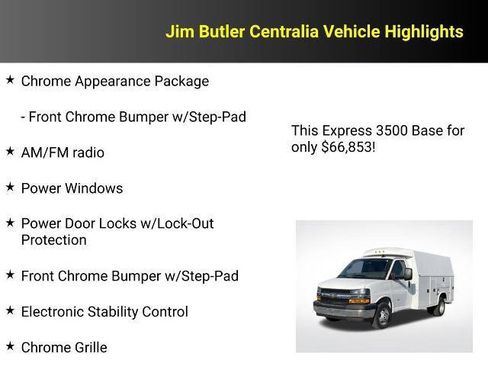New 2024 Chevrolet Express 3500 w/ Power Convenience Package image 15