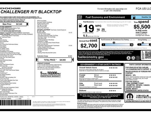 Used 2023 Dodge Challenger R/T w/ Blacktop Package RWD image 2