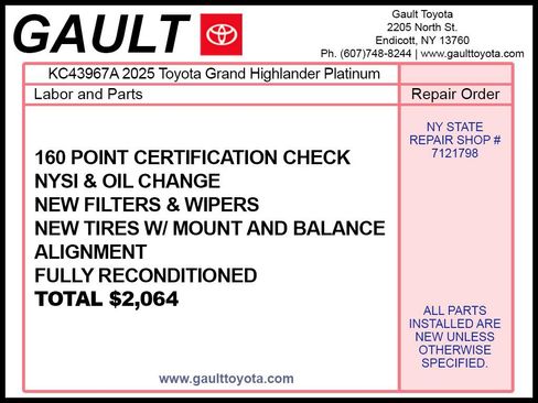 Certified 2025 Toyota Grand Highlander AWD image 2