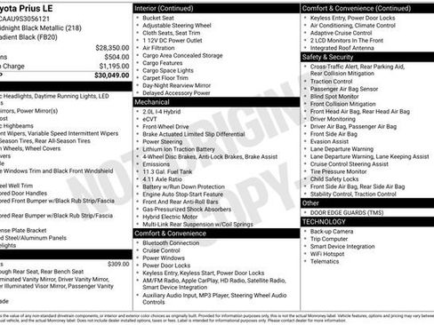 Used 2025 Toyota Prius LE image 13