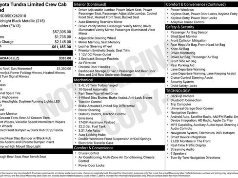 Used 2025 Toyota Tundra Limited w/ Power Package AWD/4WD image 26