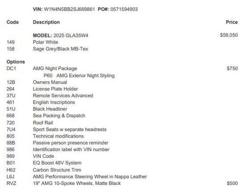 Certified 2025 Mercedes-Benz GLA 35 AMG AMG GLA 35 image 2