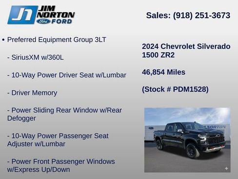 Used 2024 Chevrolet Silverado 1500 ZR2 w/ Technology Package AWD/4WD image 11