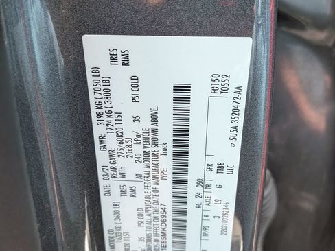 Used 2021 Ford F150 Lariat AWD/4WD image 8
