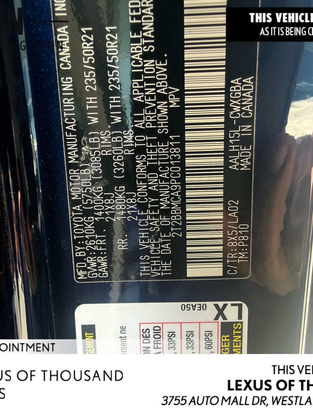 Used 2023 Lexus RX 350 w/ Cold Area Package AWD/4WD image 1