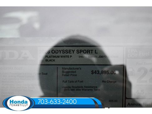 New 2026 Honda Odyssey Sport-L image 37