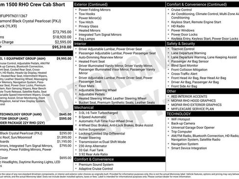 New 2026 RAM 1500 RHO w/ RHO Level 1 Equipment Group AWD/4WD image 5
