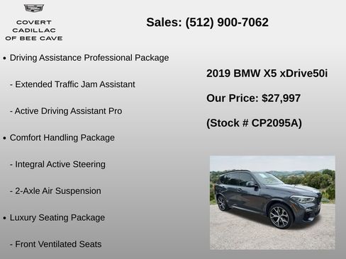 Used 2019 BMW X5 xDrive50i w/ M Sport Package AWD/4WD image 6
