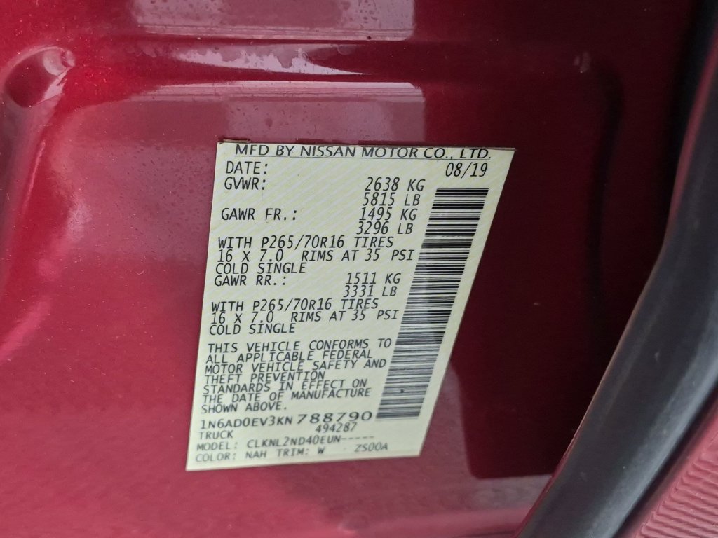 Used 2019 Nissan Frontier SV AWD/4WD image 38