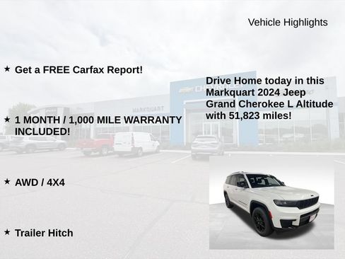 Used 2024 Jeep Grand Cherokee L Laredo AWD/4WD image 9