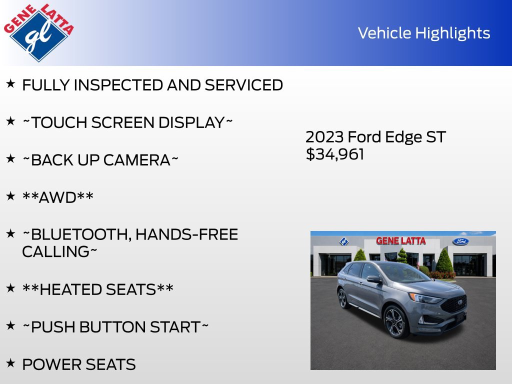 Certified 2023 Ford Edge ST AWD/4WD image 34