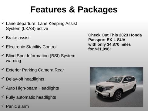 Certified 2023 Honda Passport EX-L image 20
