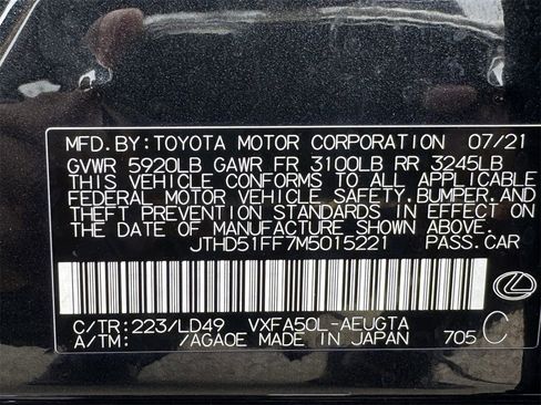 Used 2021 Lexus LS 500 w/ Accessory Package (Z2) image 31