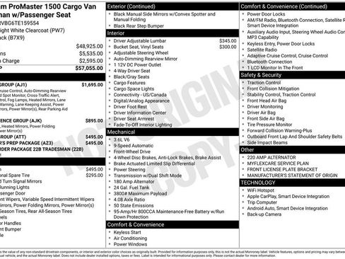 New 2026 RAM ProMaster 1500 w/ Safety Group image 44