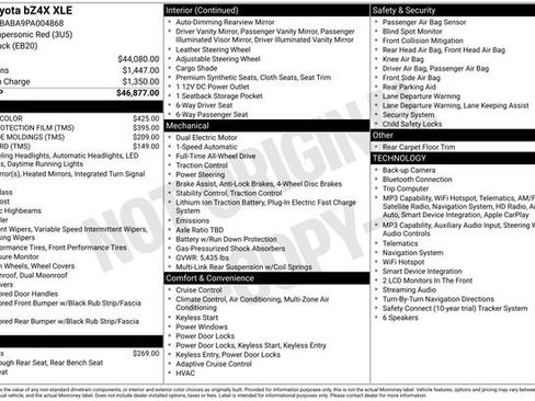 Certified 2023 Toyota bZ4X AWD image 22