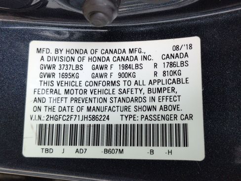 Certified 2018 Honda Civic EX image 32