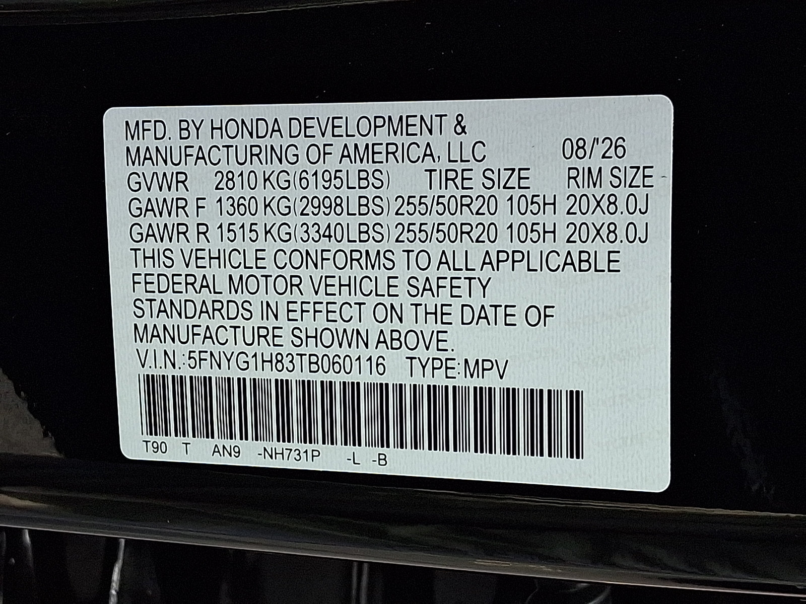New 2026 Honda Pilot Elite image 10