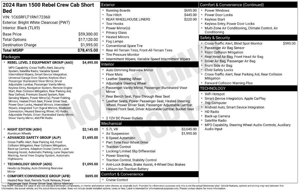 Used 2024 RAM 1500 Rebel w/ Rebel Level 2 Equipment Group AWD/4WD image 25