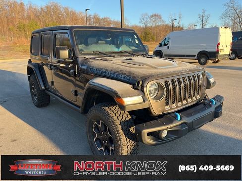 Used 2021 Jeep Wrangler Unlimited Rubicon 4xe w/ Steel Bumper Group image 2