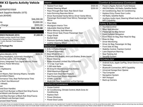 Used 2023 BMW X3 sDrive30i image 20