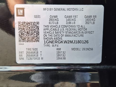Certified 2021 Chevrolet Traverse LT FWD image 31