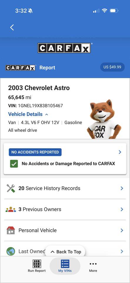 Used 2003 Chevrolet Astro Passenger AWD w/ LS Preferred Equipment Group image 22