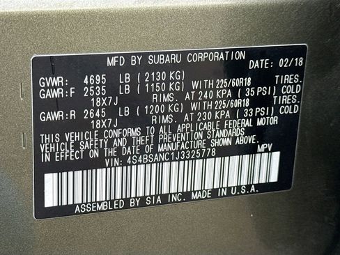 Used 2018 Subaru Outback 2.5i Limited image 43