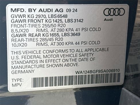 Certified 2025 Audi Q6 e-tron Premium Plus w/ Premium Plus image 32