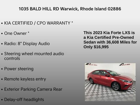 Certified 2023 Kia Forte LXS image 7